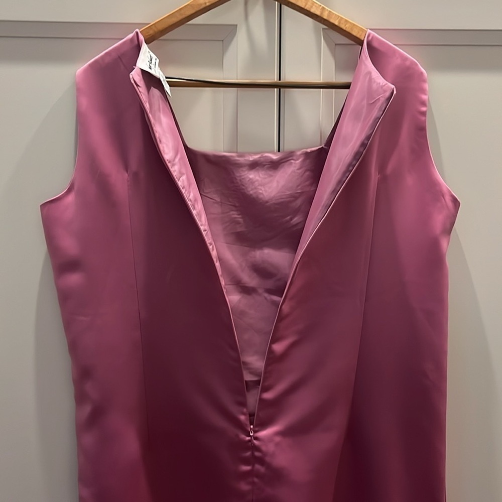 ANTHONY RICHARDS vintage mauve full length dress, size 16 - Picture 6 of 7